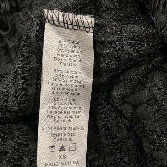 Black Ruffle Layered Flared Pants - Picture 3 of 4